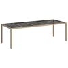 vidaXL Garden Table Beige Poly Rattan
