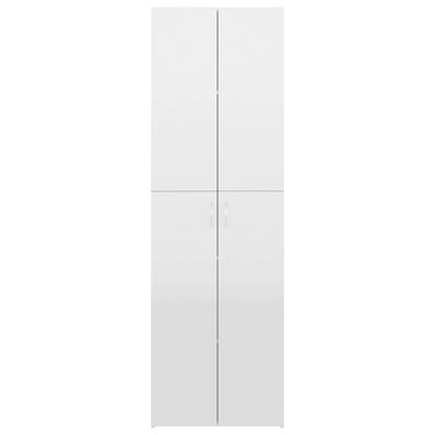 vidaXL Office Cabinet High Gloss White 60x32x190 cm Engineered Wood
