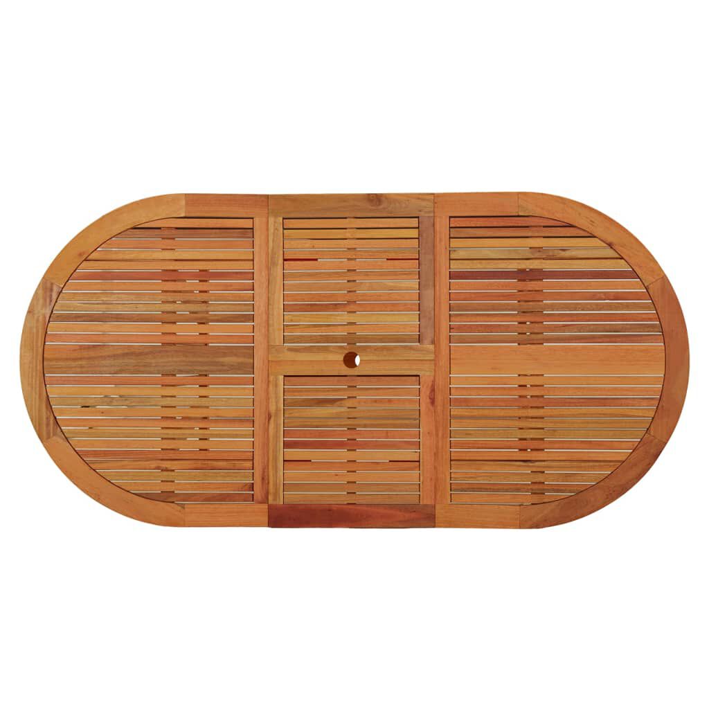 vidaXL Garden Table 200x100x75 cm Solid Wood Eucalyptus