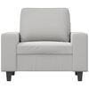 vidaXL Sofa Chair Light Grey 60 cm Microfibre Fabric