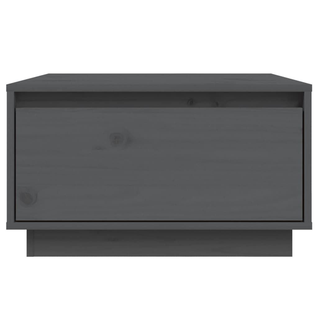 vidaXL Coffee Table Grey 55x56x32 cm Solid Wood Pine