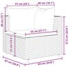 vidaXL 5 Piece Garden Lounge Set with Cushions Grey Poly Rattan