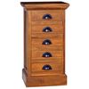 vidaXL 5-Drawer Cabinet 35x30x60 cm Solid Teak Wood