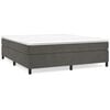 vidaXL Box Spring Bed Frame Dark Grey California King Velvet (US Only)