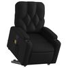 vidaXL Stand up Massage Recliner Chair Black Faux Leather