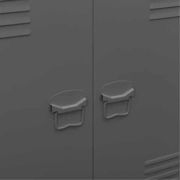 vidaXL Industrial Storage Chest Anthracite Steel
