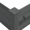 vidaXL Garden Raised Bed Grey 120x120x56 cm Solid Wood Fir