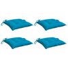 vidaXL Chair Cushions 4 pcs Light Blue 40x40x7 cm Oxford Fabric
