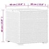 vidaXL 3 Piece Garden Sun Loungers with Tea Table Poly Rattan White