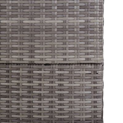 vidaXL Garden Storage Box Grey 150x100x100 cm Poly Rattan
