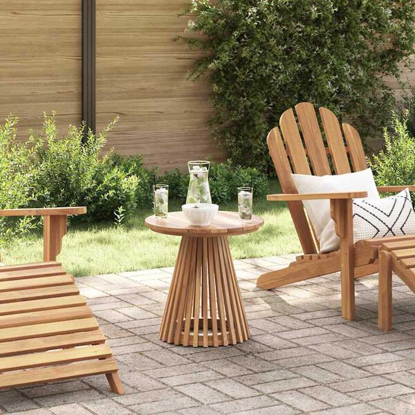 vidaXL Garden Side Table Brown 50 x 50 x 49.5 cm Solid teak wood