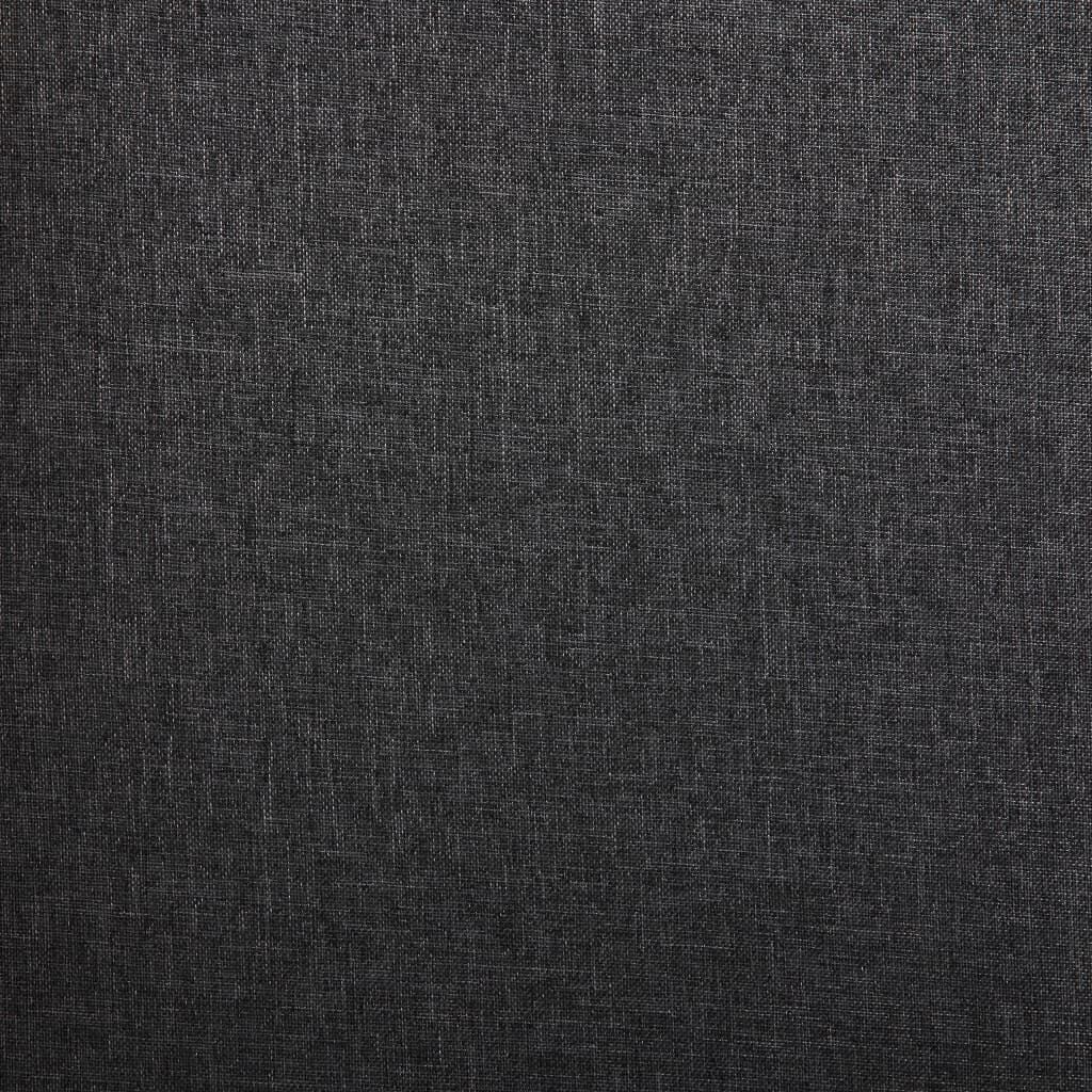 vidaXL Dining Chairs 2 pcs Dark Gray Fabric