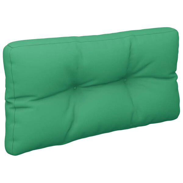 vidaXL Pallet Cushion Green 80x40x12 cm Fabric