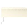 vidaXL Automatic Retractable Awning with Blind 3x2.5m Cream