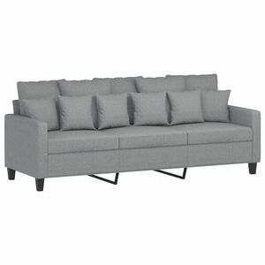 vidaXL 3-Seater Sofa Light Grey 180 cm Fabric