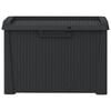 vidaXL Garden Storage Box Anthracite 125 L PP