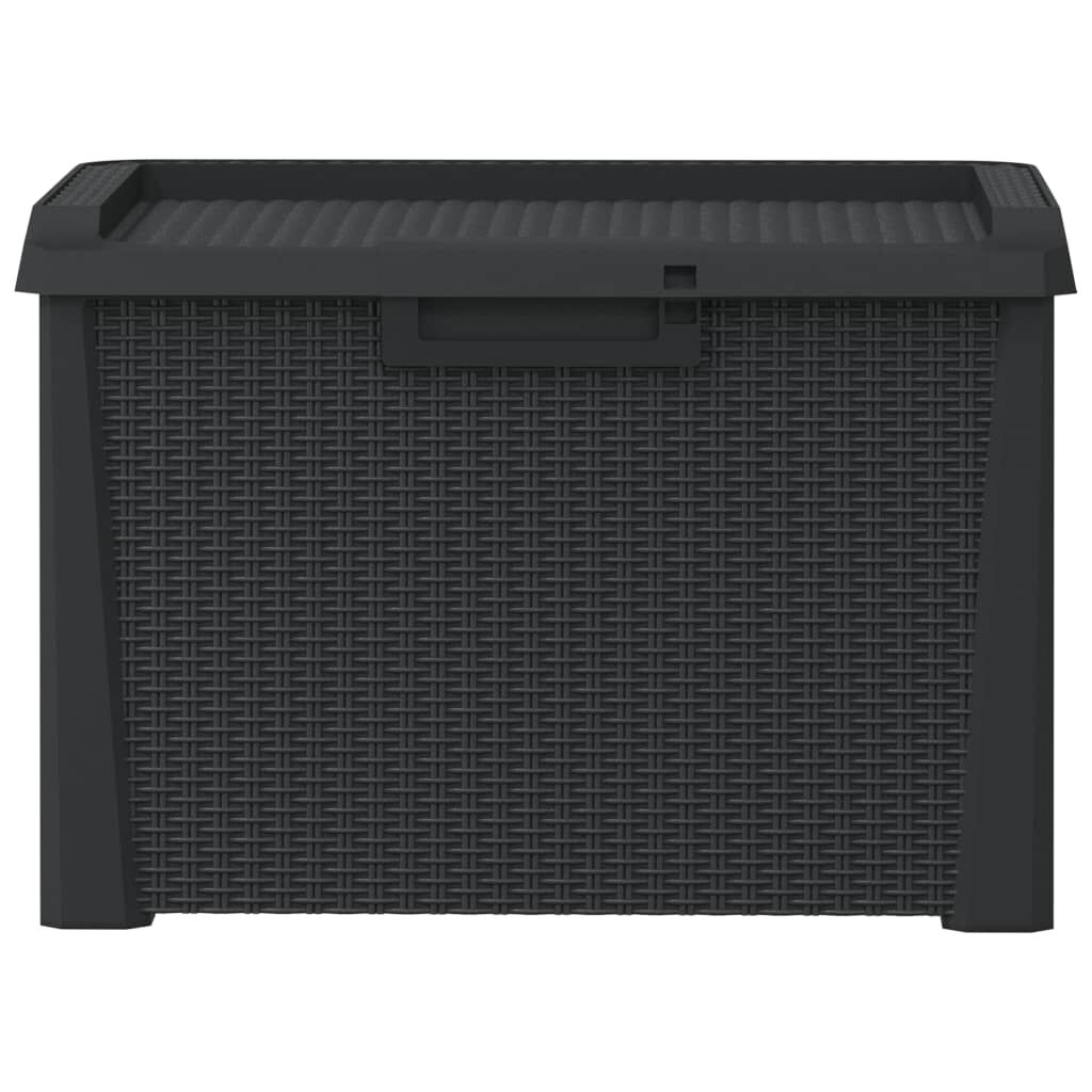 vidaXL Garden Storage Box Anthracite 125 L PP