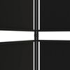 vidaXL 4-Panel Room Divider Black 200x180 cm Fabric
