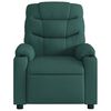 vidaXL Electric Massage Recliner Chair Dark Green Fabric