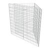 vidaXL Gabion Raised Bed Galvanised Steel 75x75x100 cm