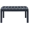 vidaXL 4 Piece Outdoor Lounge Set Plastic Anthracite
