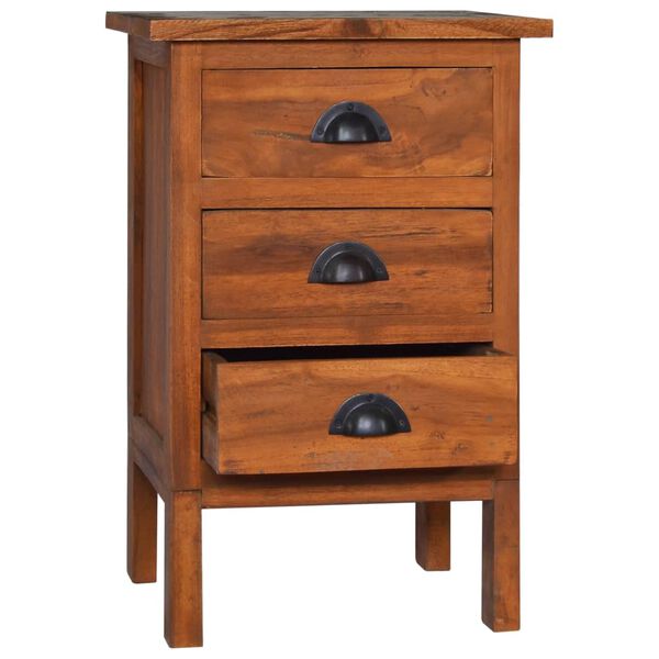 vidaXL Bedside Cabinet 40x35x60 cm Solid Teak Wood
