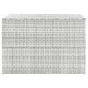 vidaXL Garden Storage Box Light Grey 150x100x100 cm Poly Rattan