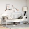 vidaXL Daybed Frame White 100 x 200 cm Powder-Coated Steel
