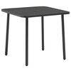 vidaXL 3 Piece Bistro Set Steel Dark Grey
