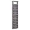 vidaXL 6-Panel Room Divider/Trellis Solid Fir Wood Grey 242.5x180 cm