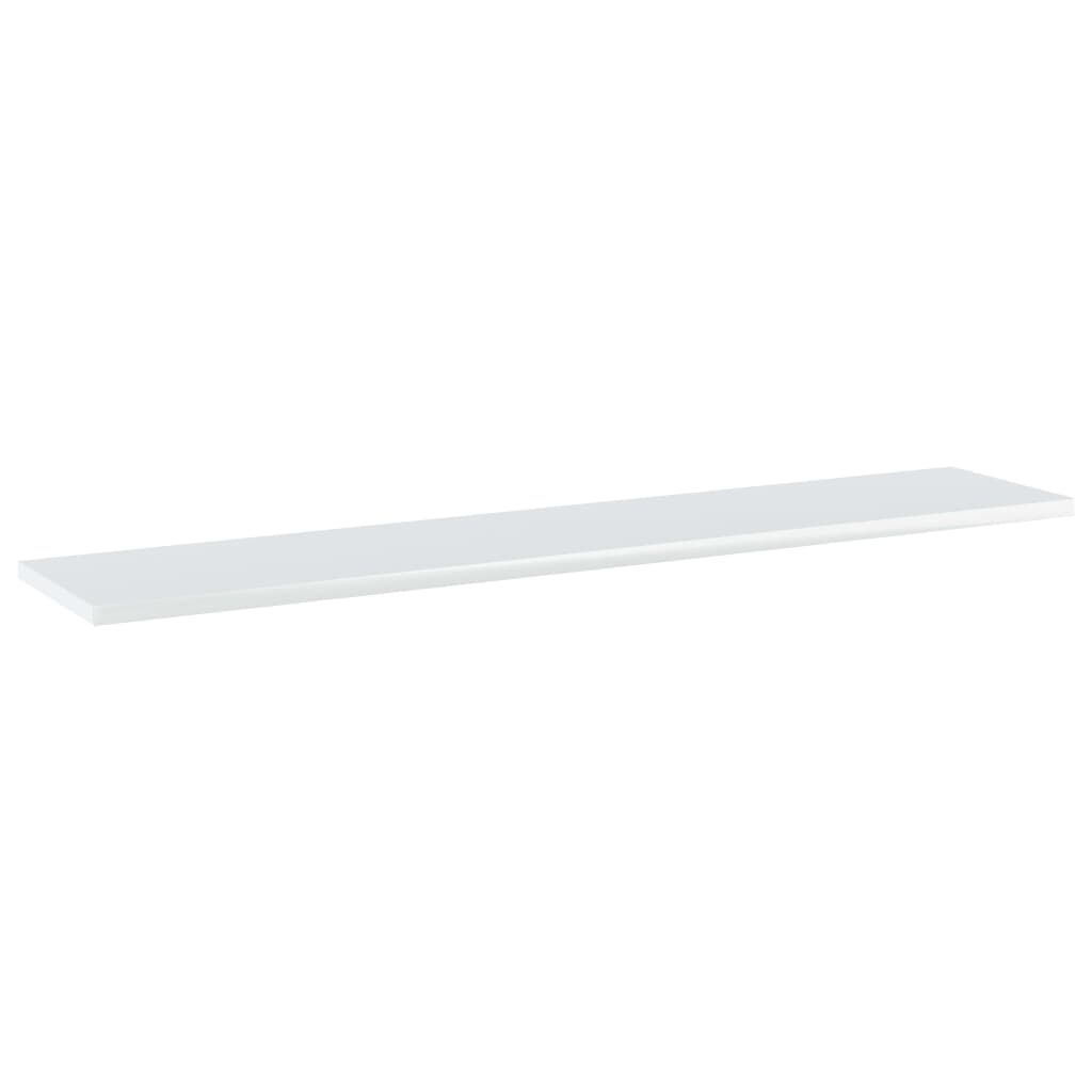 vidaXL Bookshelf Boards 8 pcs High Gloss White 100x20x1.5 cm Engineered Wood