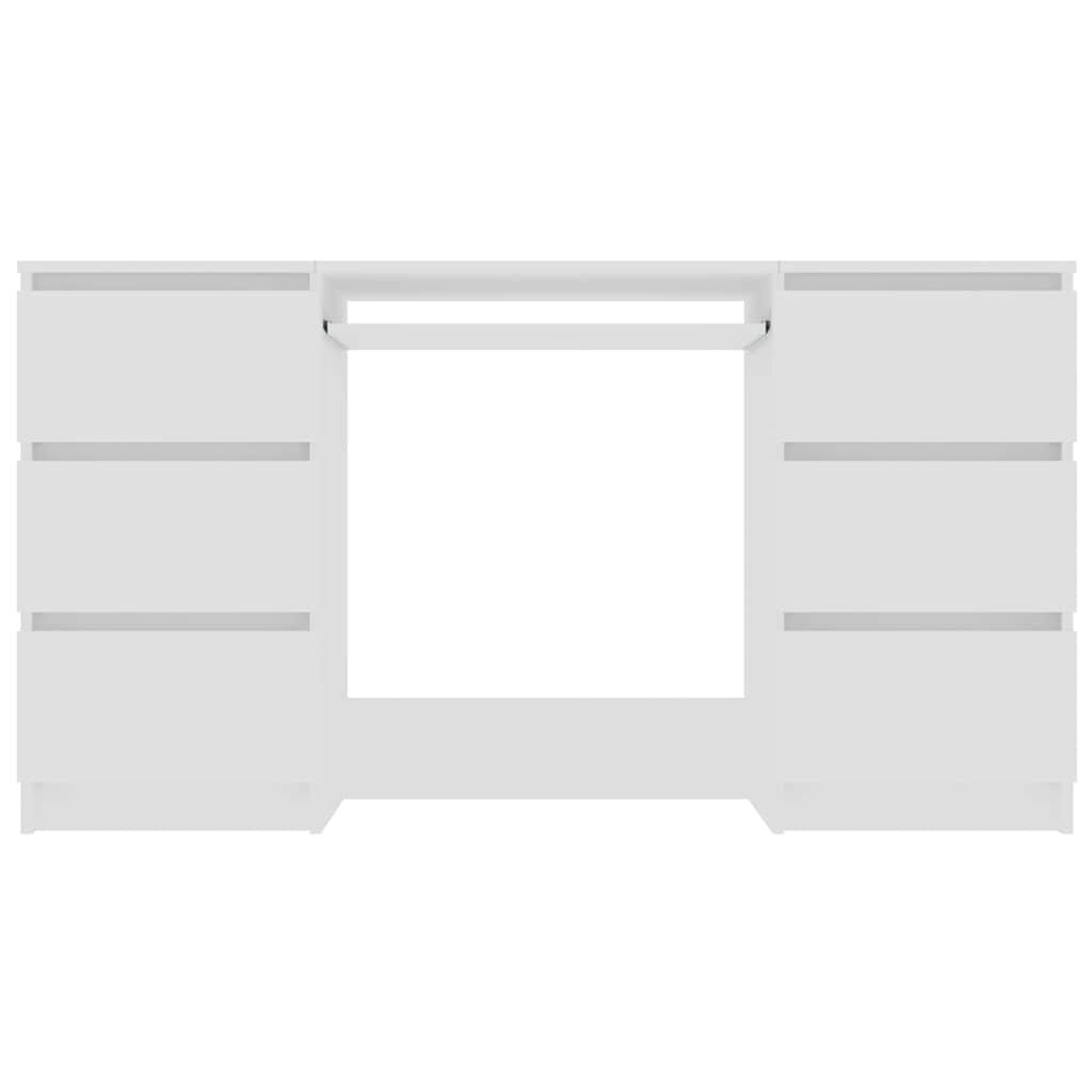 vidaXL Writing Desk White 140x50x77 cm Engineered Wood