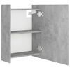vidaXL Bathroom Mirror Cabinet Concrete Grey 62.5x20.5x64 cm Engineered Wood