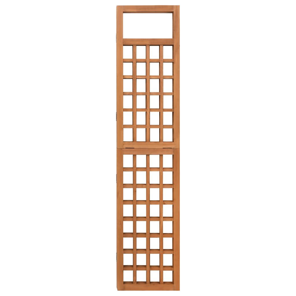 vidaXL 3-Panel Room Divider/Trellis Solid Fir Wood 121x180.5 cm