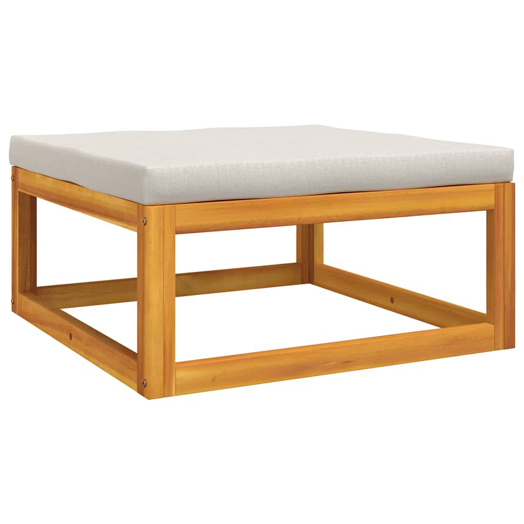 vidaXL 3 Piece Garden Lounge Set with Cushions Solid Wood Acacia