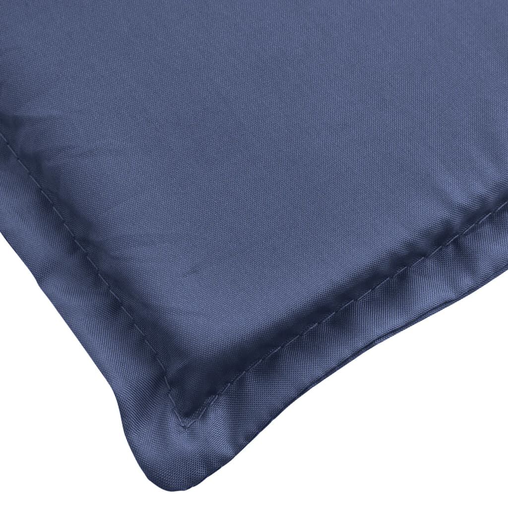 vidaXL Sun Lounger Cushion Navy Blue Oxford Fabric