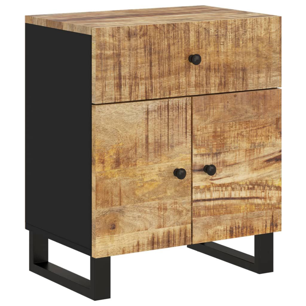 vidaXL Bedside Cabinet 50x33x60 cm Solid Wood Mango&Engineered Wood