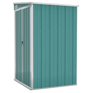 vidaXL Wall-mounted Garden Shed Green 118x100x178 cm Galvanised Steel