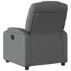 vidaXL Recliner Chair Grey Faux Leather