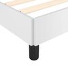 vidaXL Bed Frame without Mattress White 152x203 cm Queen Faux Leather