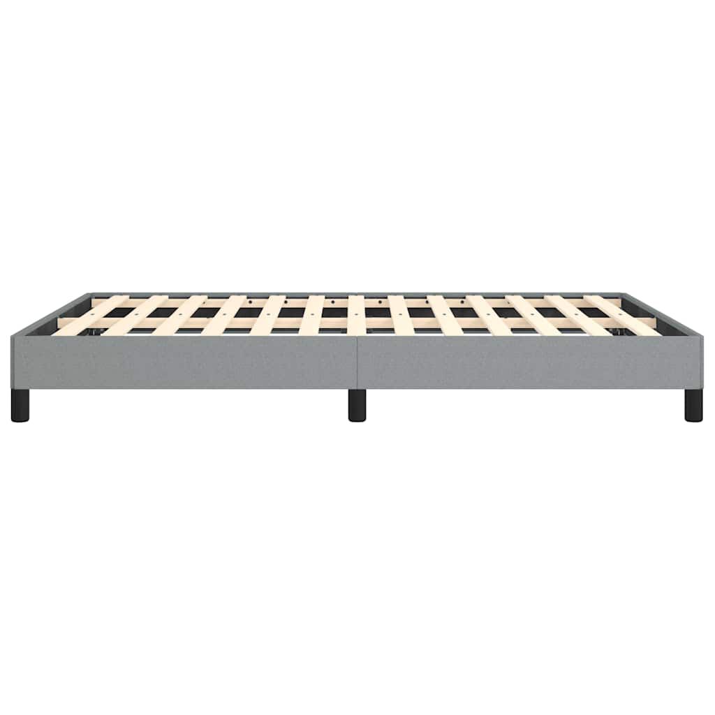 vidaXL Bed Frame without Mattress Light Grey 137x190 cm Full Fabric