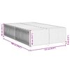 vidaXL Bed Frame without Mattress Light Grey Full Fabric
