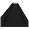 vidaXL Wall Shelves 4 pcs Black 115x9x3 cm