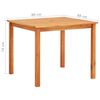 vidaXL 3 Piece Garden Dining Set with Cushions Solid Acacia Wood