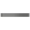 vidaXL Garden Raised Bed Grey 554x100x68 cm Powder-coated Steel