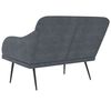 vidaXL Bench Dark Grey 110x76x80 cm Velvet