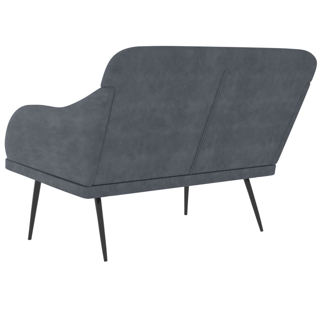 vidaXL Bench Dark Grey 110x76x80 cm Velvet