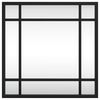 vidaXL Wall Mirror Black 30x30 cm Square Iron