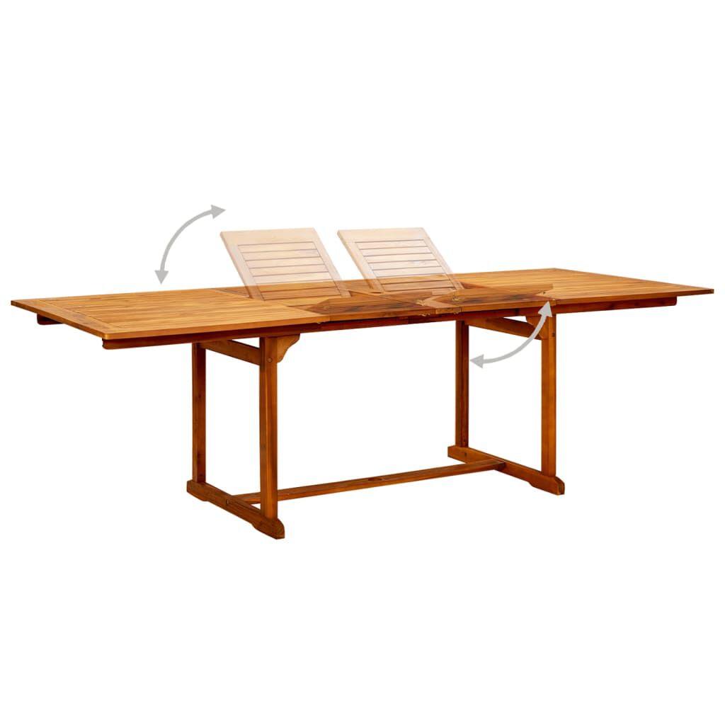 vidaXL 7 Piece Garden Dining Set Solid Wood Acacia