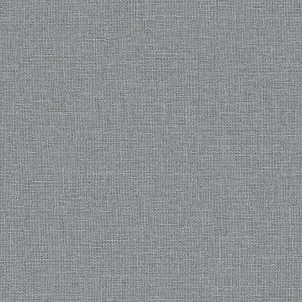 vidaXL Reclining Office Chair Light Grey Fabric